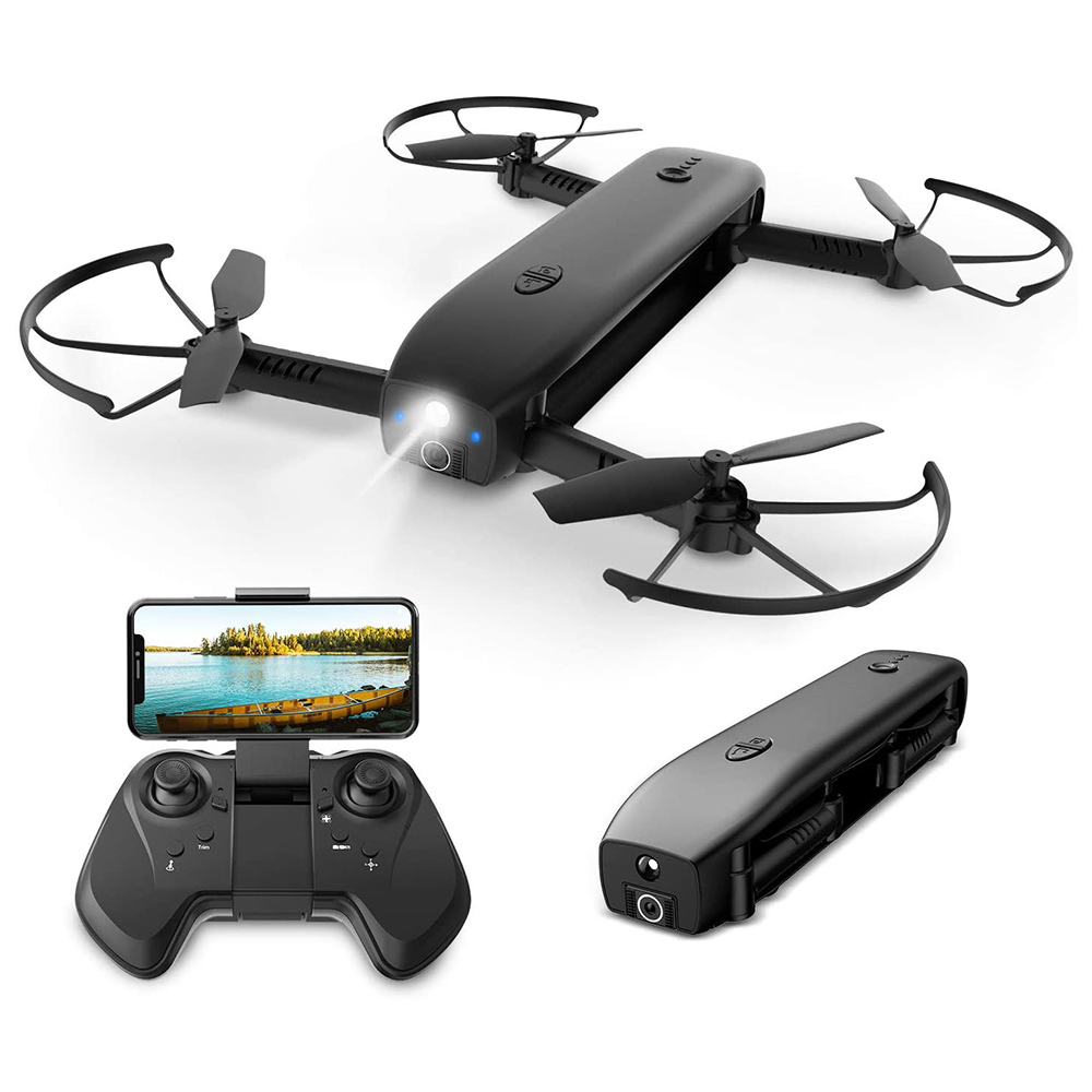 [해외] Holy Stone HS161 Drone with Camera, 접이식, 광학 흐름 기능, 고화질 1080P 포켓, 램프, 휴대용