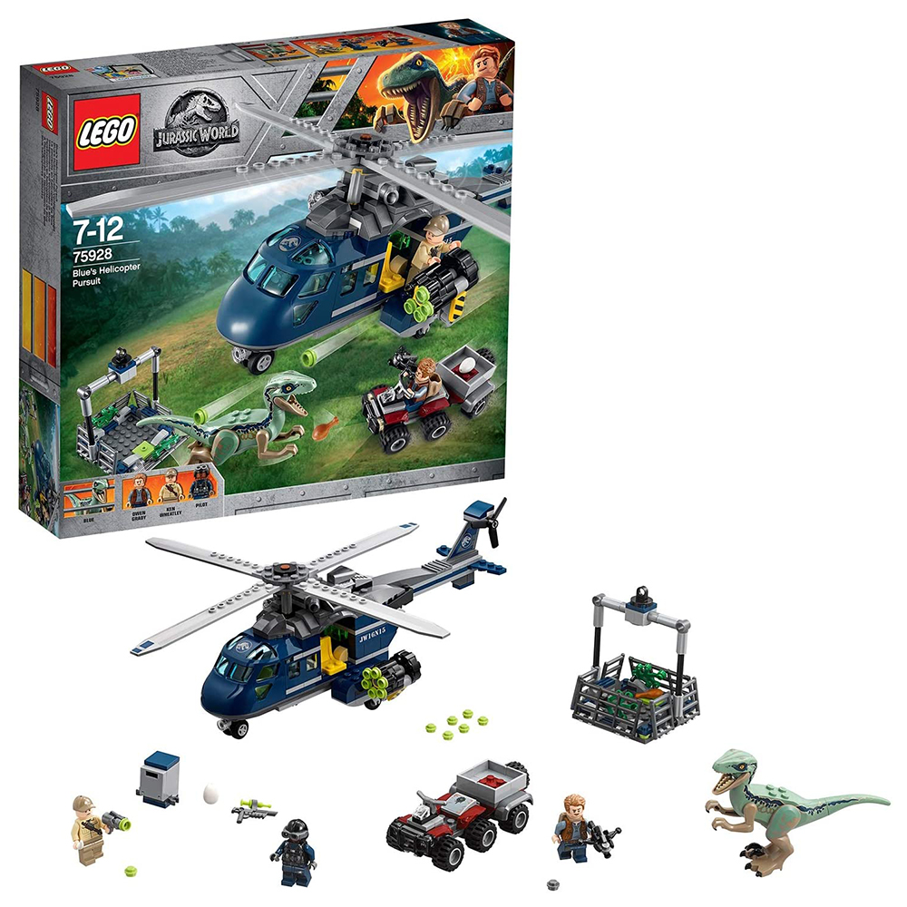 [해외] 레고(LEGO) 쥬라기월드 블루의 헬리콥터 추적 75928