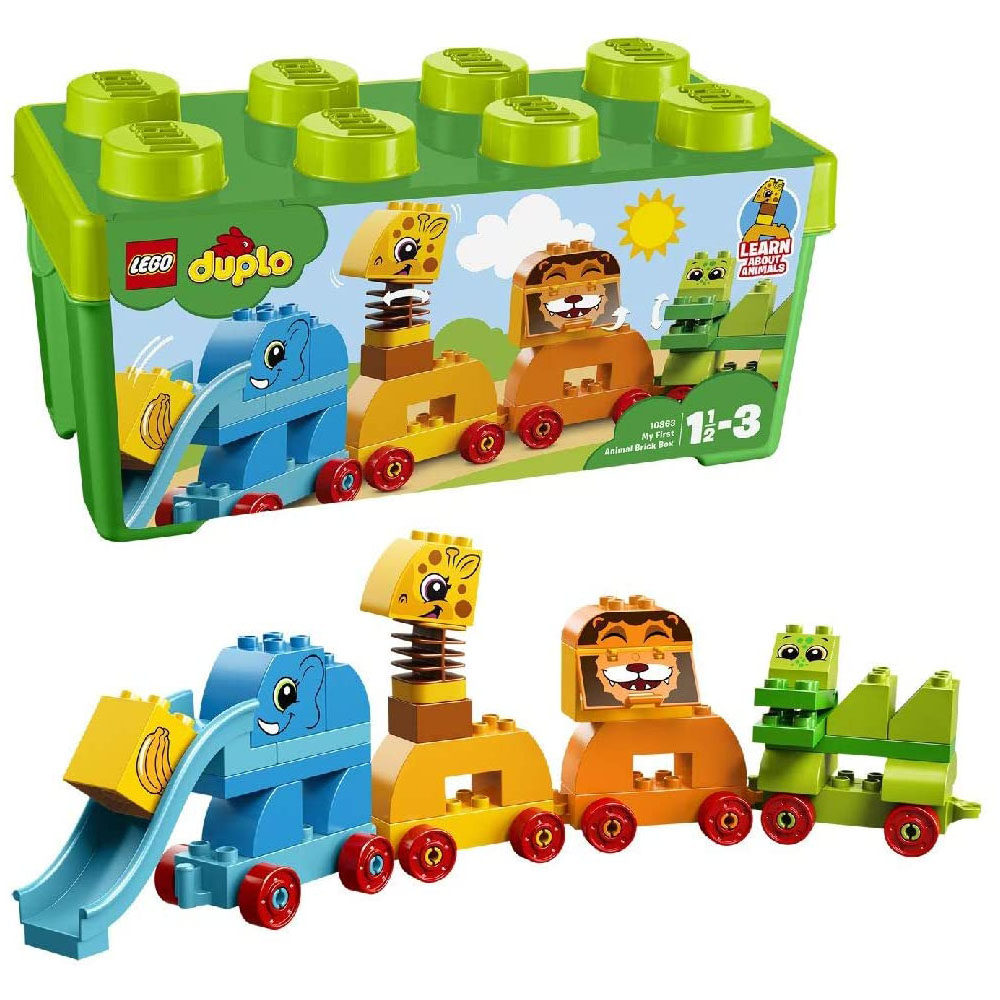 [해외] 레고(LEGO) 듀플로 동물기차 브릭 박스 10863