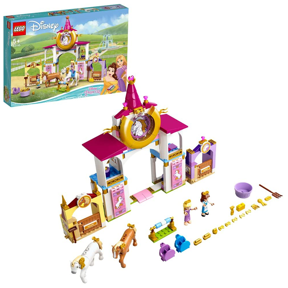 [해외] 레고(LEGO) 디즈니 프린세스 벨과 라푼젤의 왕실 말 훈련소 43195