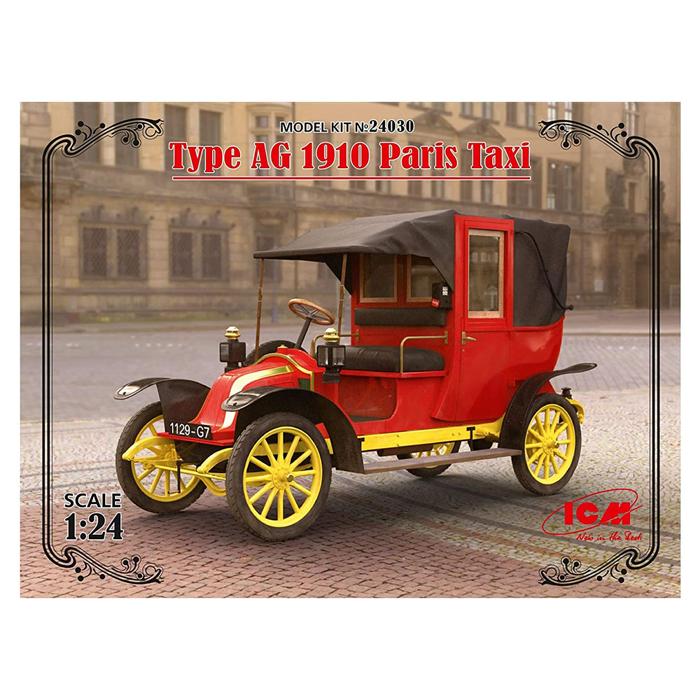 [해외] ICM 1/24 르노 타입 AG 1910 택시 플라스틱 모델 24030