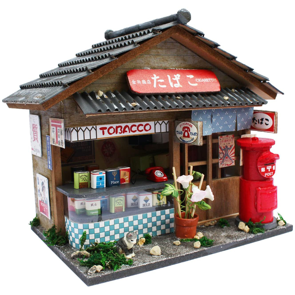 [해외] 빌리 수제 돌 하우스 일본 쇼와 시리즈 DIY 토바코 가게 미니어처 8531