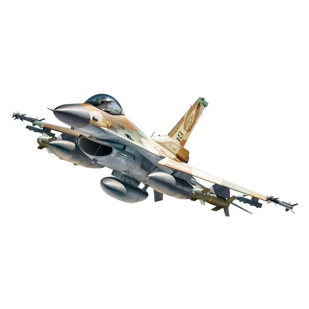 [해외] 키네틱 1/48 이스라엘 공군 F-16C 블록 40 Barark 이스라엘 방어 군 무기 세트 플라스틱 모델 KNE48129