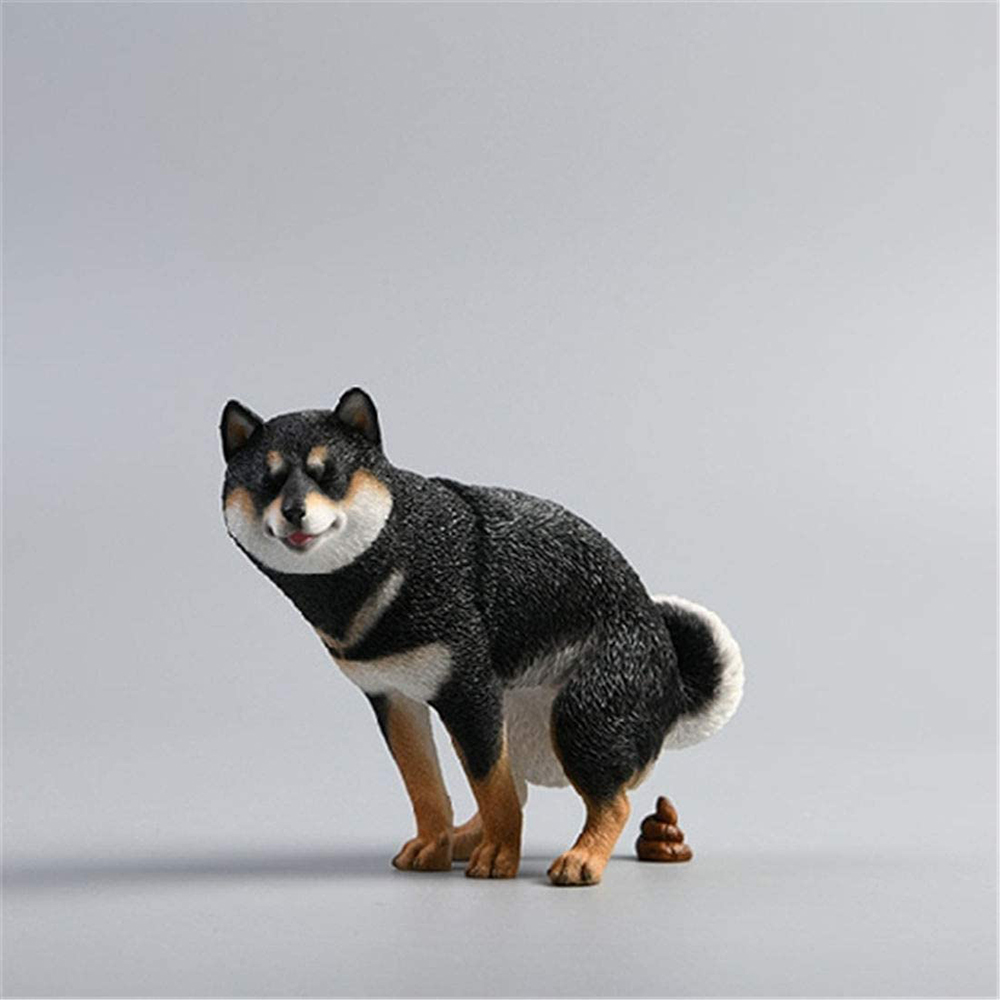 [해외] Z&amp;L·DOLLL 1/6 피규어 소체동물 모델 장식품 시바견 검 흰 촬영 씬(SHEEN) 콜렉션