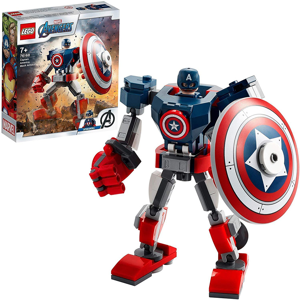 [해외] 레고(LEGO) 슈퍼 히어로즈 캡틴 아메리카 메카 슈트 76168