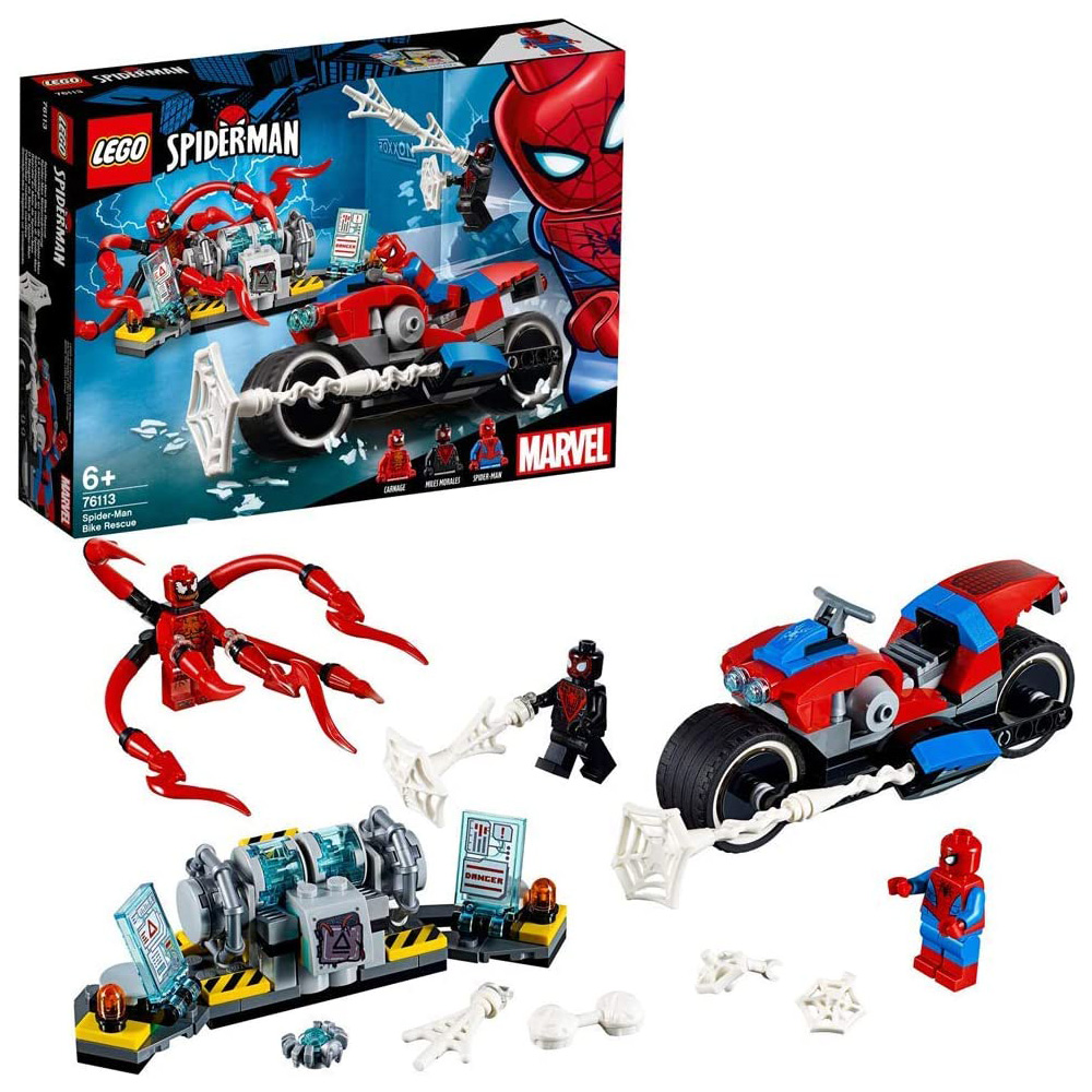 [해외] 레고(LEGO) 슈퍼 히어로즈 스파이더맨의 오토바이 구출 76113