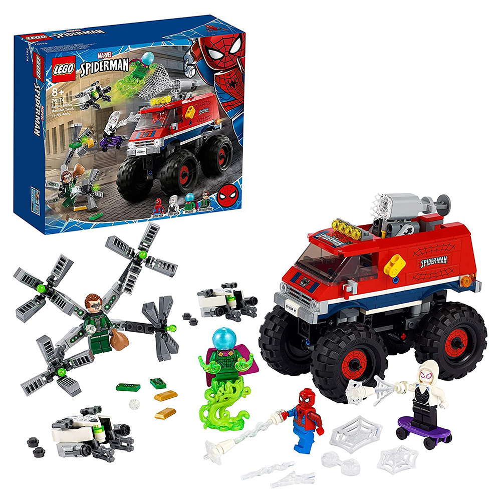 [해외] 레고(LEGO) 슈퍼 히어로즈 스파이더맨의 몬스터 트럭 VS 미스테리오 76174