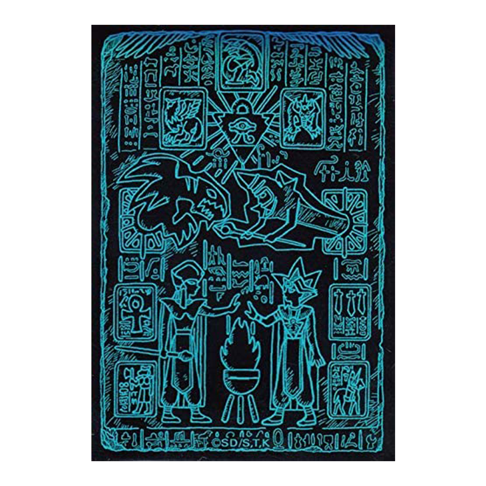 [해외] 유희왕 카드 듀얼리스트 프로텍터 슬리브 PRISMATIC GOD BOX PGB1 잃어버린 왕의 기억 석판 블루 70매