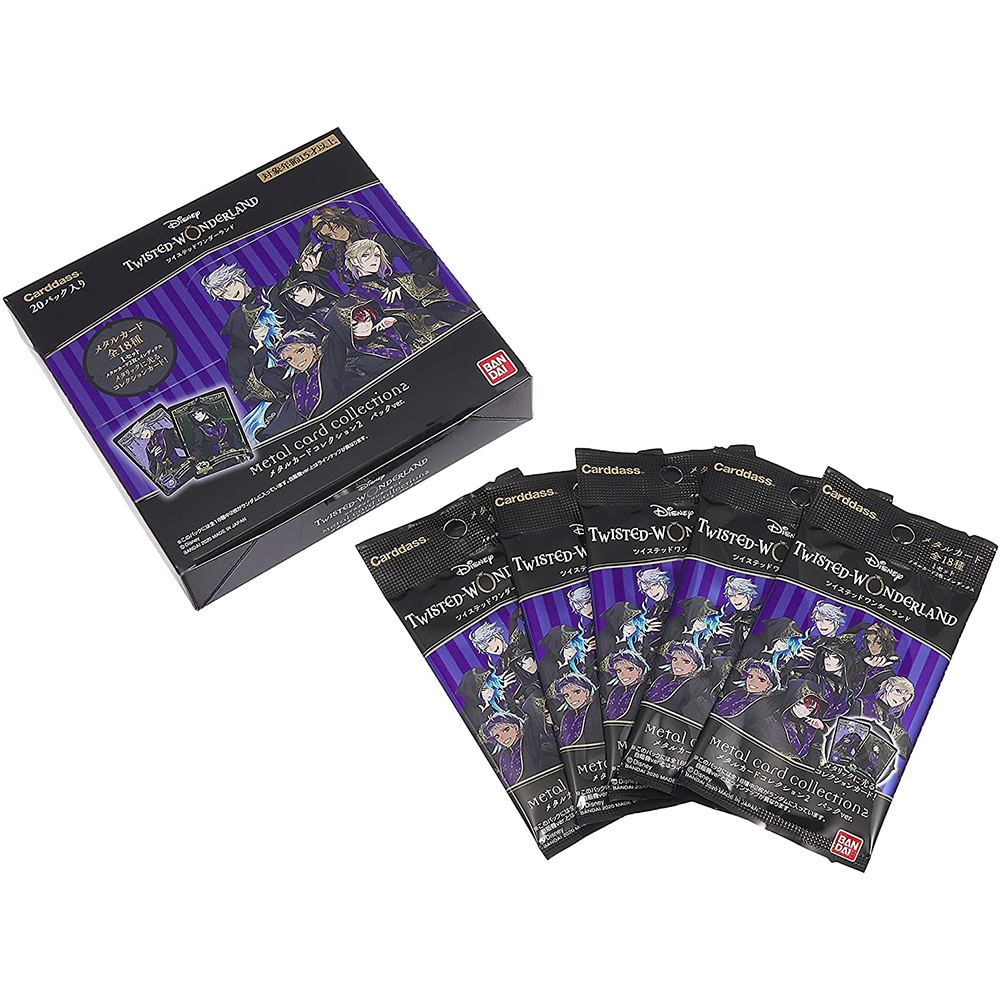 [해외] 디즈니 트위스티드 원더랜드 메탈 카드 컬렉션 2팩 Ver. BOX