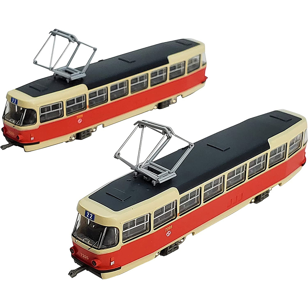 [해외] 철도 컬렉션 철코레 프라하트램 타트라T3타입 2량 세트C 디오라마용품 315711