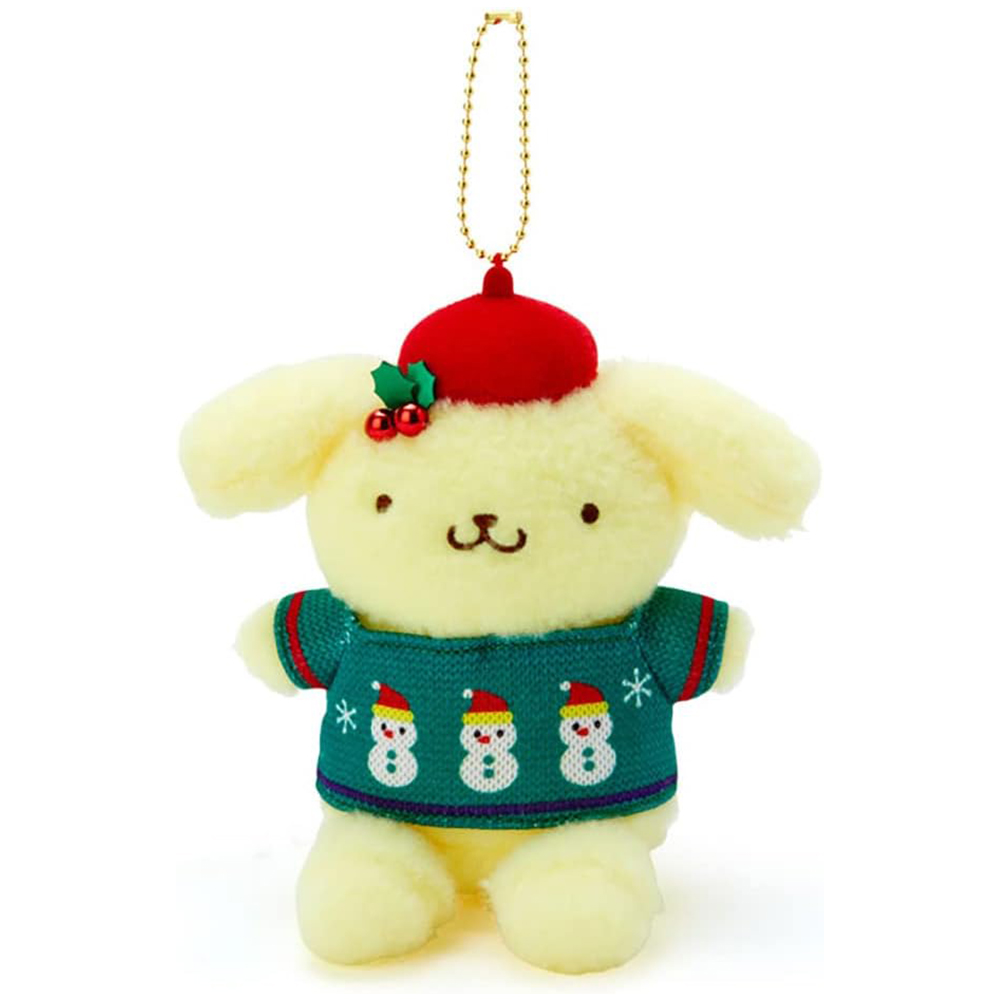 [해외] 산리오 폼폼푸린 마스코트 홀더 크리스마스 스웨터 디자인 710971